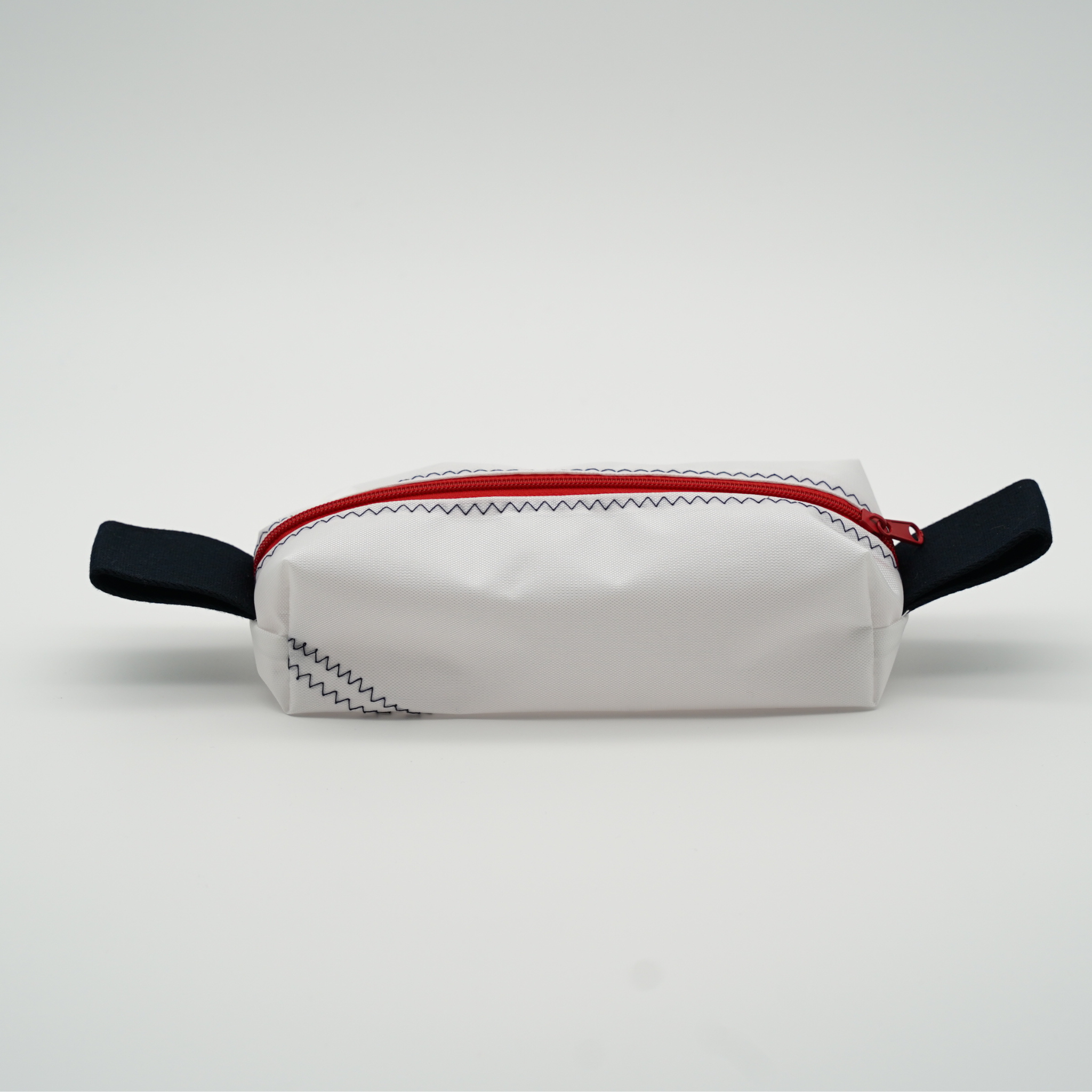 Lou | Federtasche Canvas Weiß/Rot