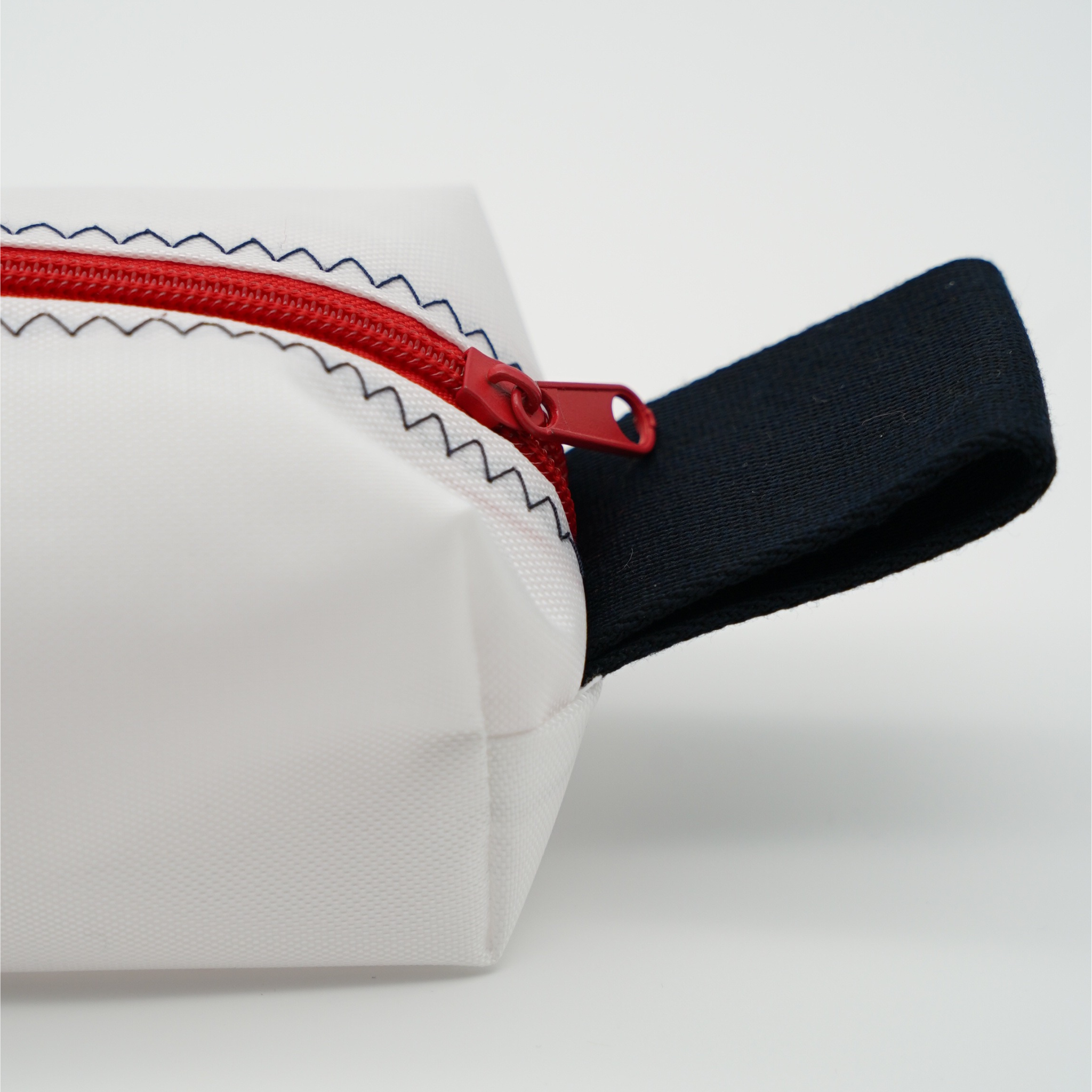 Lou | Federtasche Canvas Weiß/Rot