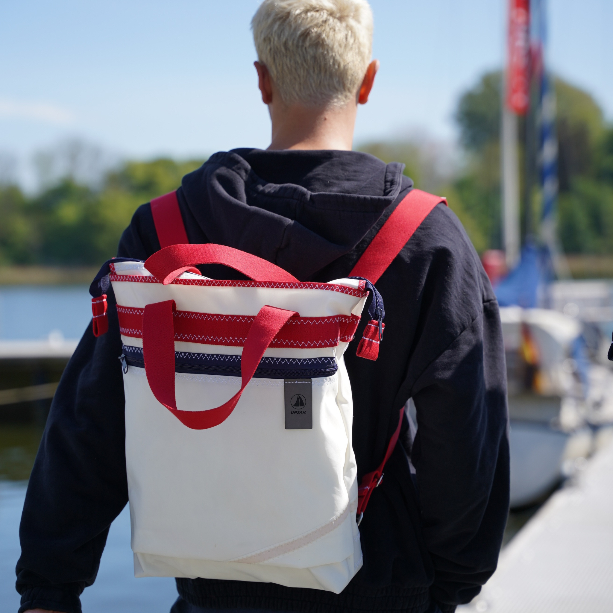 Rafi | Rucksack Classic Navy/Rot