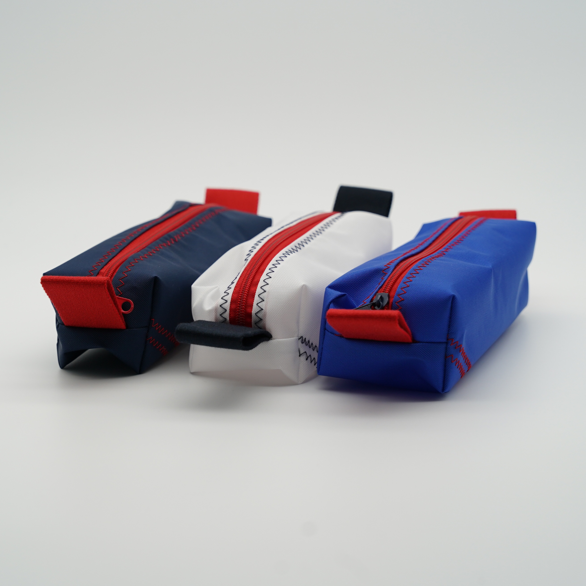 Lou | Federtasche Canvas Blau/Rot