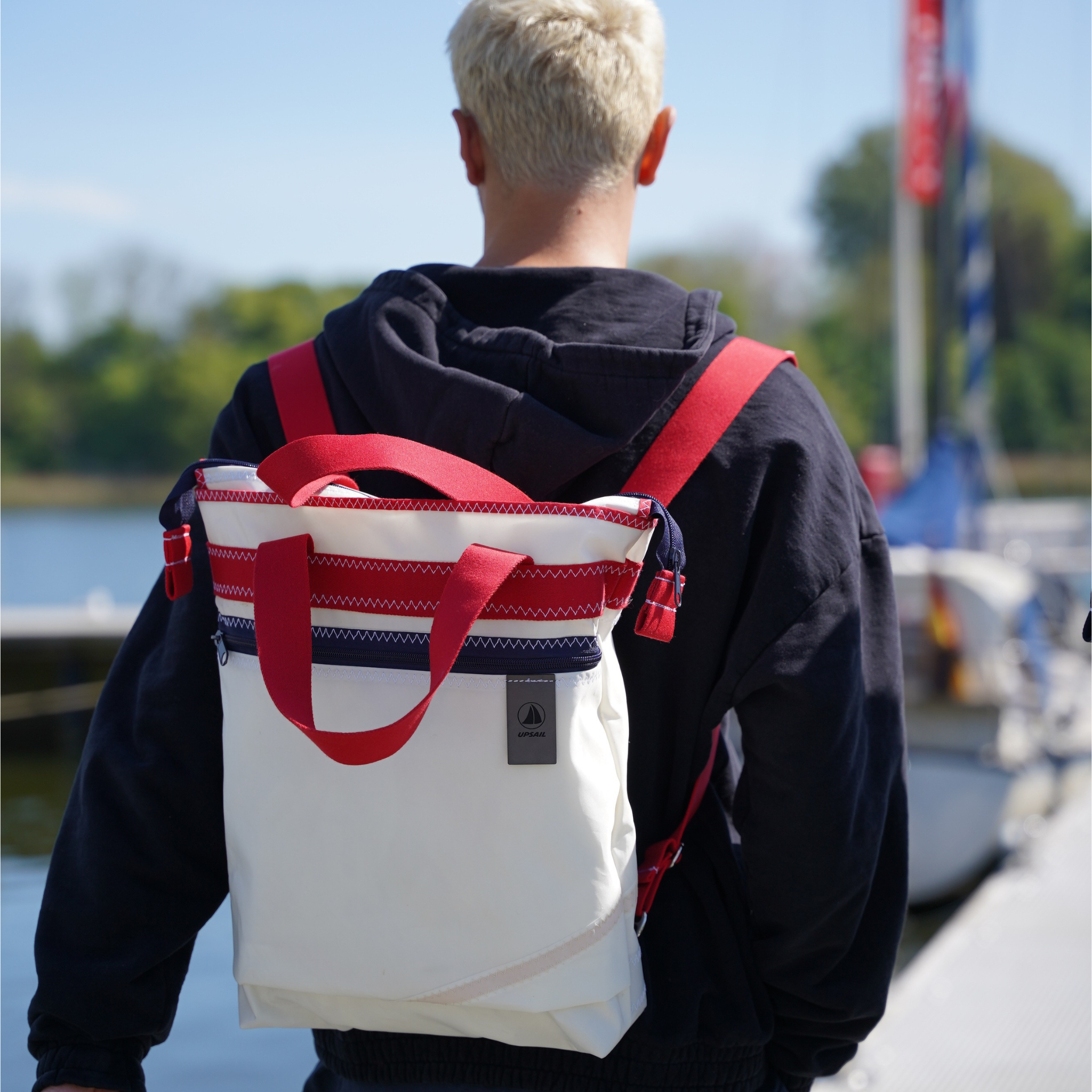 UpSail Rucksack Classic Navy/Rot